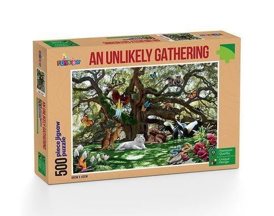 Funbox An Unlikely Gathering 500 Piece Jigsaw
