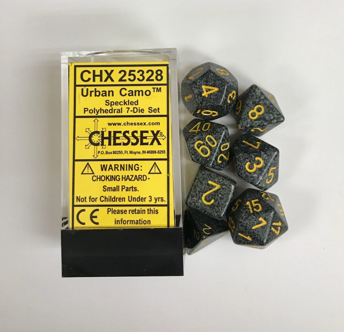 Chessex - Speckled Polyhedral 7-Die Set - Urban Camo (CHX25328)