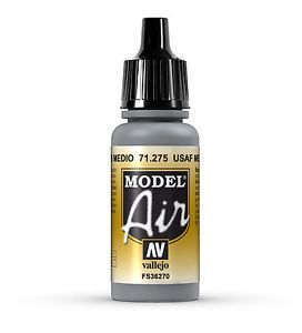 Vallejo Model Air - Usaf Medium Gray 17ml Acrylic Paint (AV71275)