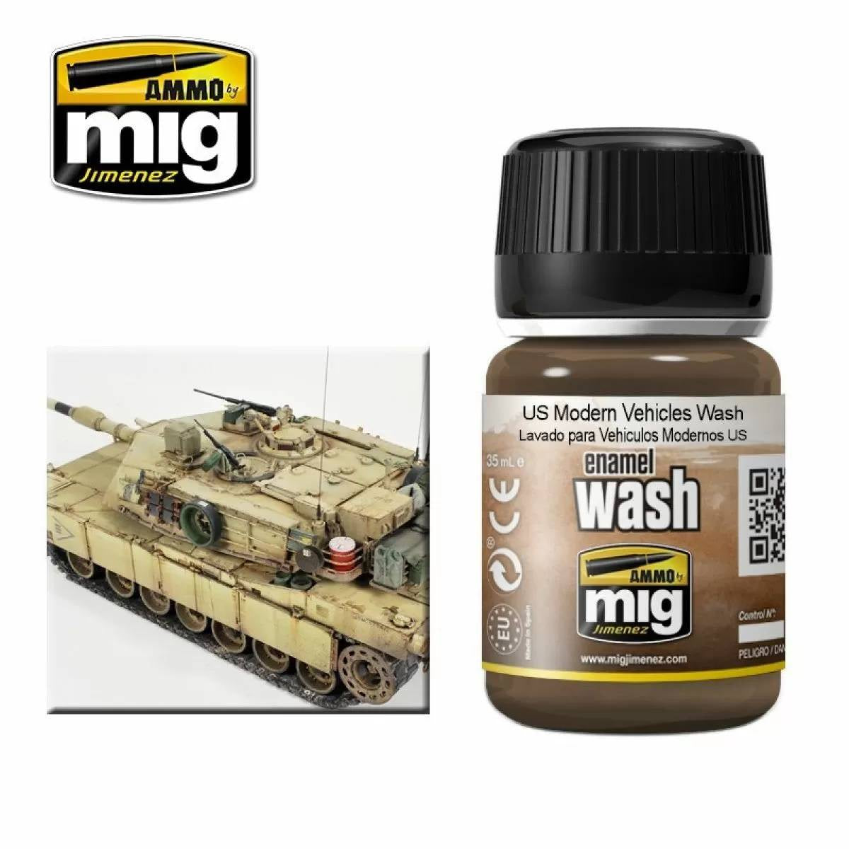 Ammo by MIG Enamel Washes US Modern Vehicles Wash 35ml