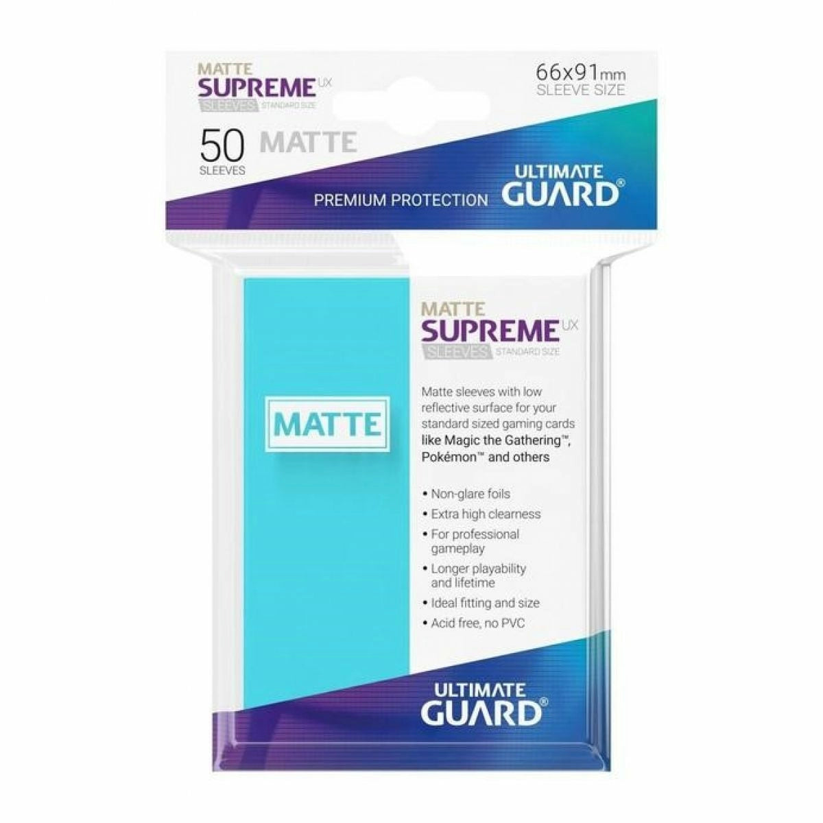Ultimate Guard - Supreme UX Standard Sleeves Aquamarine (50)