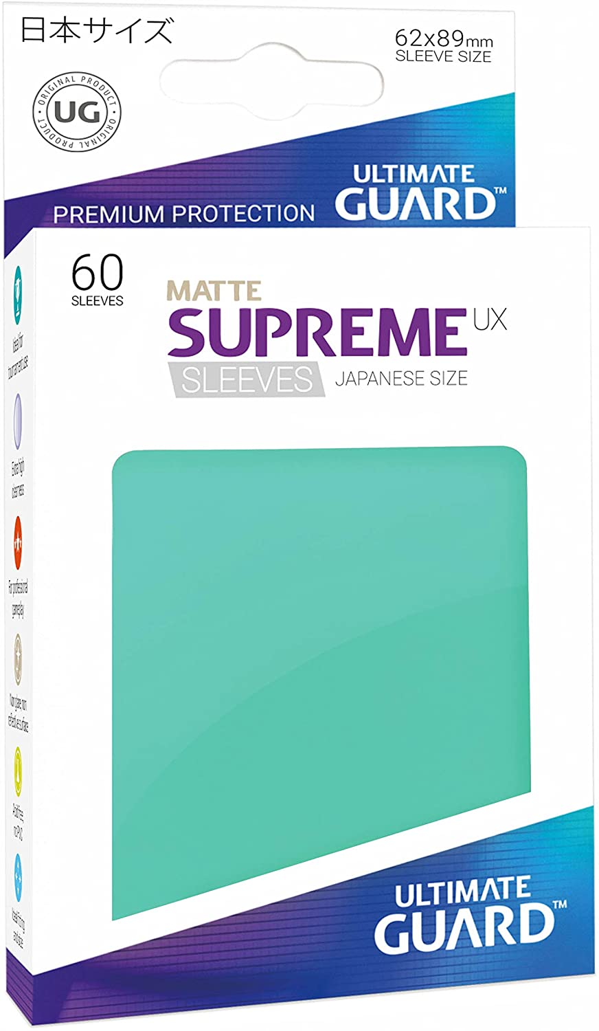 Ultimate Guard - Supreme UX Japanese Size Sleeves Matte Turquoise (60)