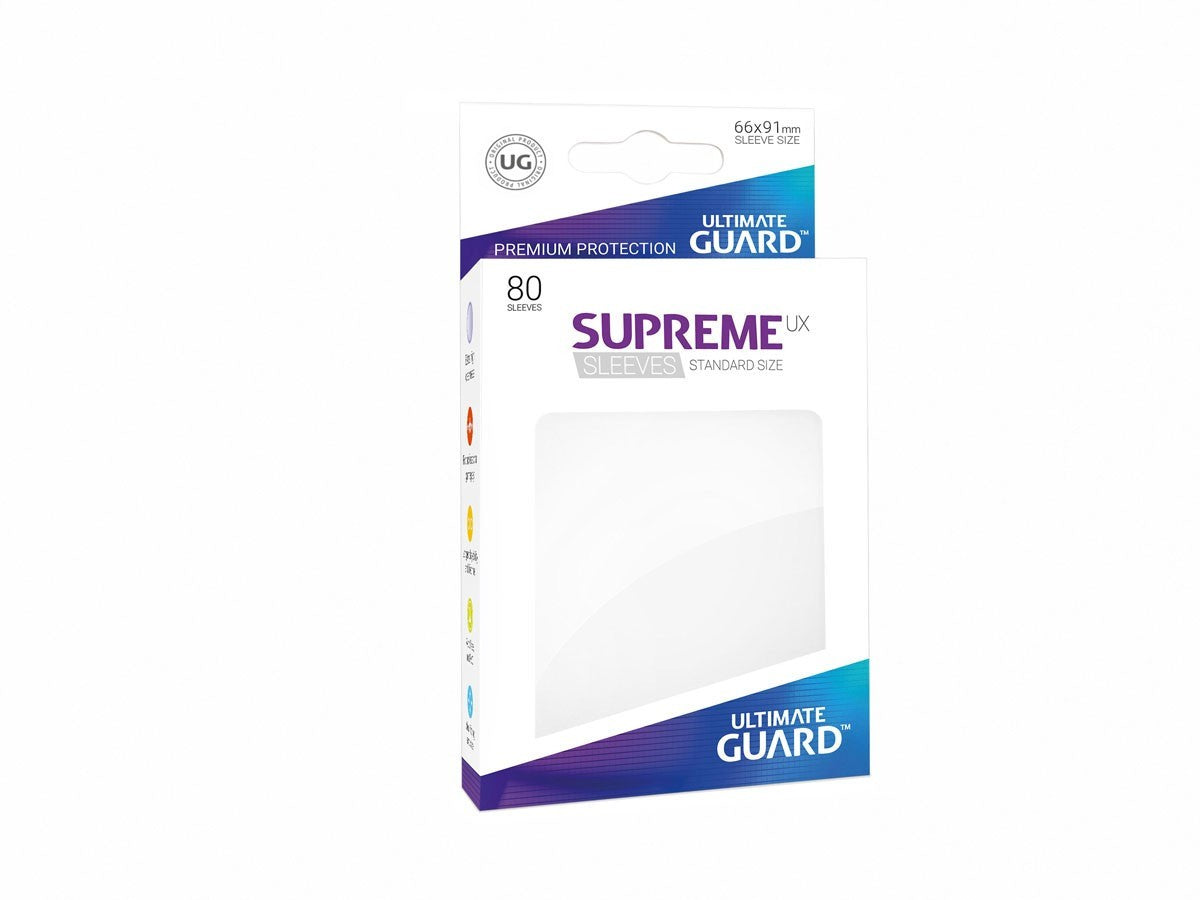 Ultimate Guard Supreme Ux Sleeves Standard Size Solid White (80)