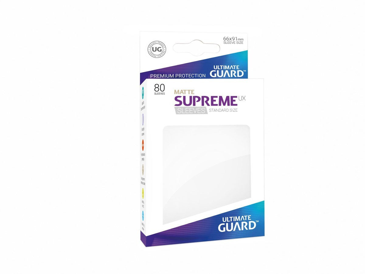 Ultimate Guard - Supreme UX Standard Sleeves Matte White (80)