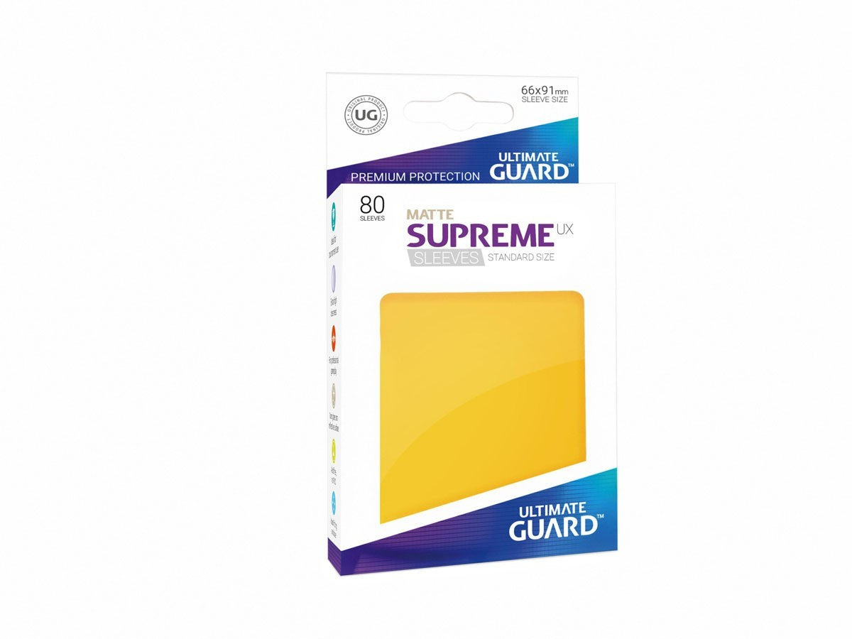 Ultimate Guard - Supreme UX Standard Sleeves Matte Yellow (80)