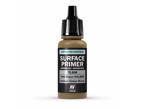 Vallejo Surface Primer Acrylic Paint - German Green Brown 17 Ml