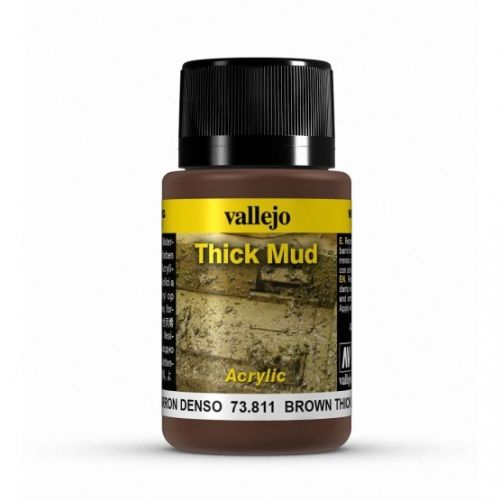 Vallejo Weathering Effects Brown Thick Mud 40 Ml