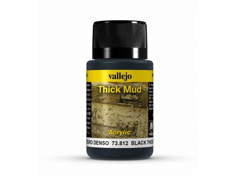 Vallejo Weathering Effects Black Thick Mud 40 Ml