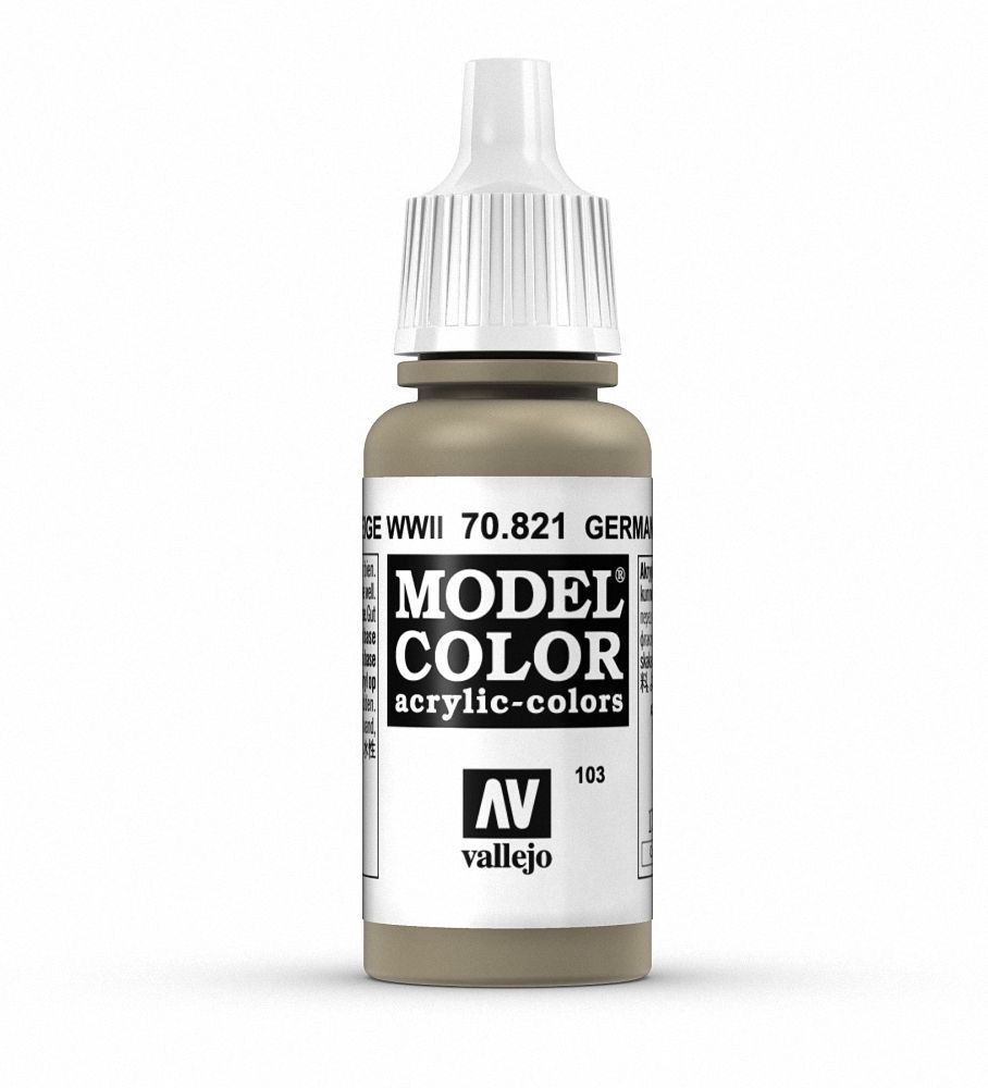 Vallejo Model Colour - German Cam Beige WWII 17ml Acrylic Paint (AV70821)