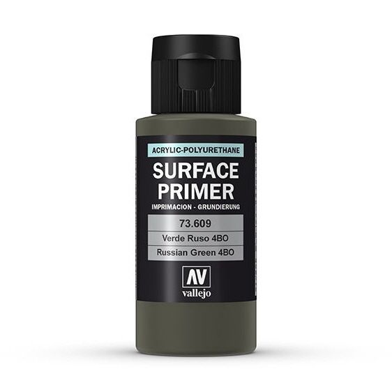 Vallejo Surface Primer 60ml Acrylic Paint - Russian Green 4bo