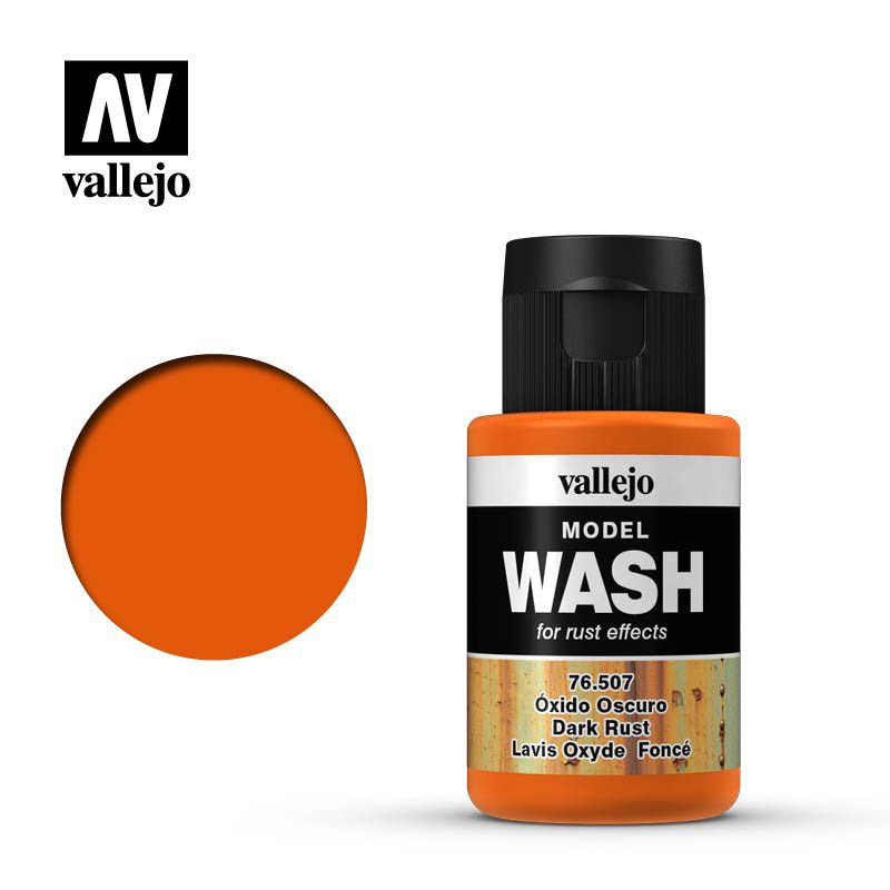 Vallejo Model Wash - Dark Rust 35ml Acrylic Paint (AV76507)