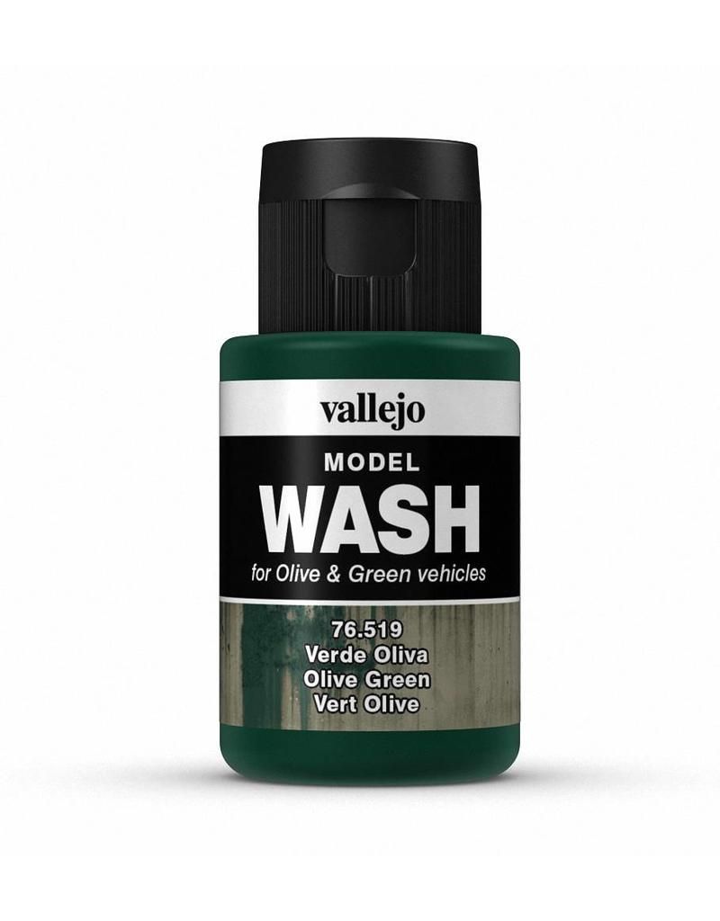 Vallejo Model Wash - Olive Green 35ml Acrylic Paint (AV76519)