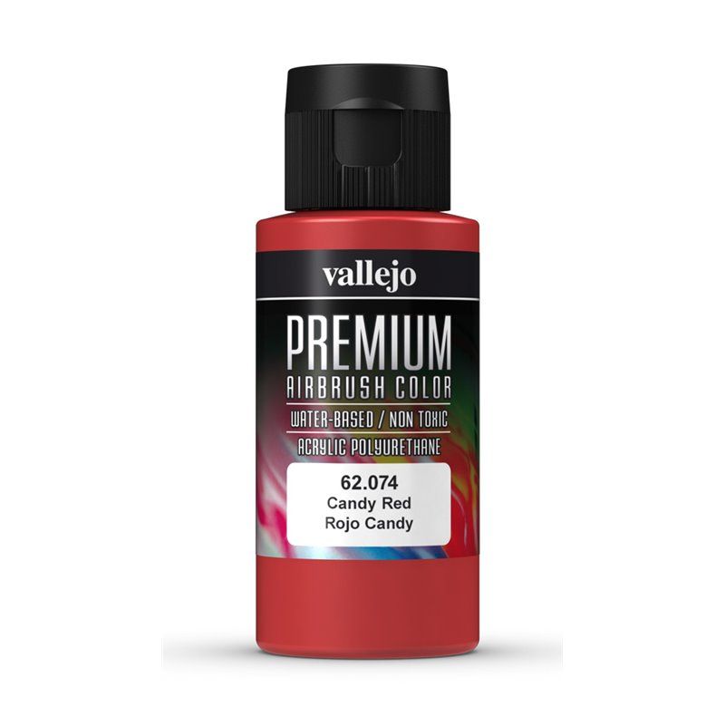 Vallejo Premium Colour - Candy Red 60ml Acrylic Paint (AV62074)