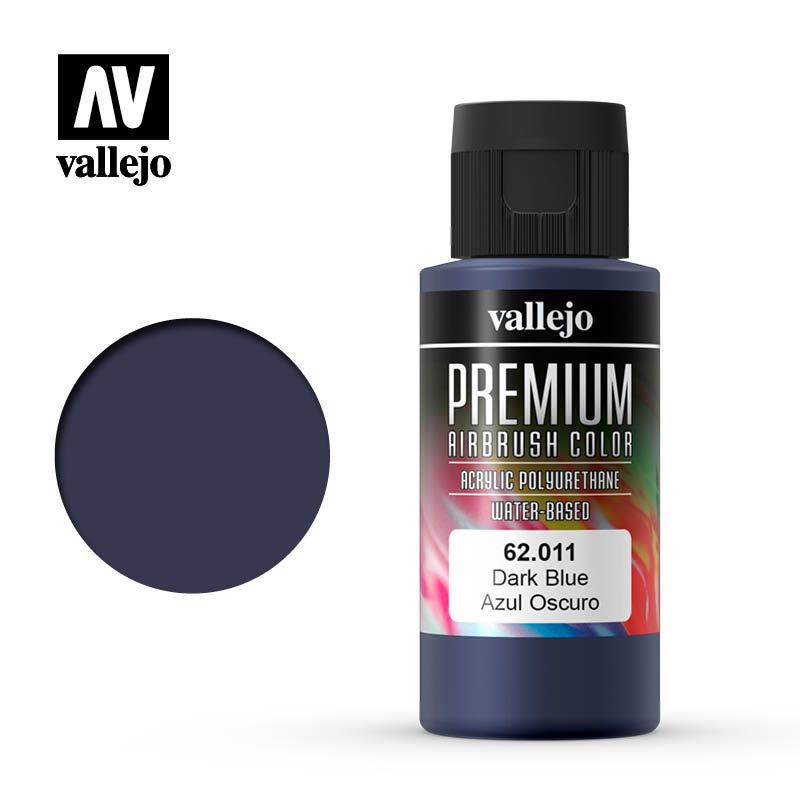Vallejo Premium Colour - Dark Blue 60ml Acrylic Paint (AV62011)