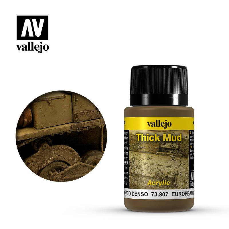 Vallejo Weathering Effects European Thick Mud 40 Ml