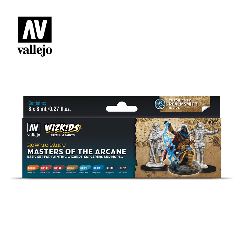 Wizkids Premium Paint Set by Vallejo: Masters of the Arcane