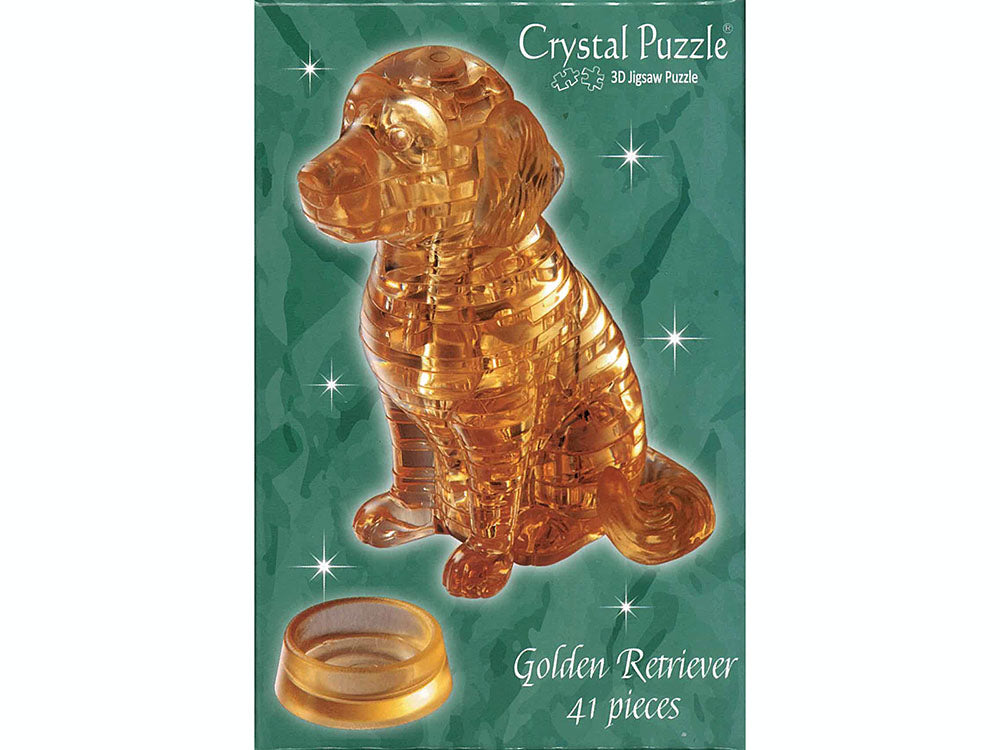 3D Golden Retriever Crystal Puzzle