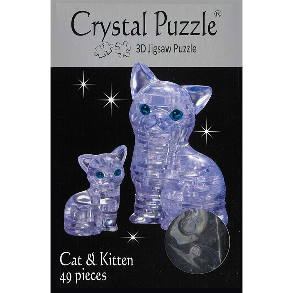 3D Cat &amp; Kitten Crystal Puzzle
