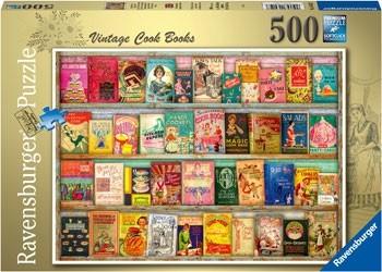 Jigsaw Puzzle Vintage Cook Books 500pc - Good Games