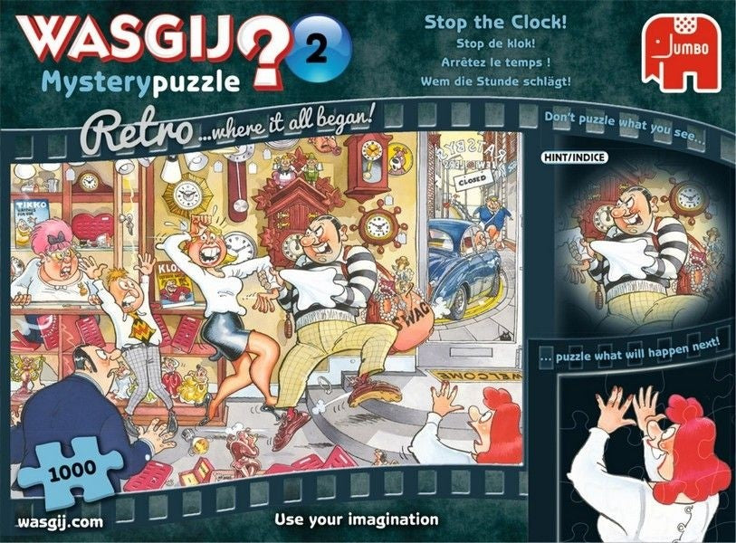 Stop The Clock: Wasgij Mystery 2 Retro 1000 Piece Jigsaw Jumbo