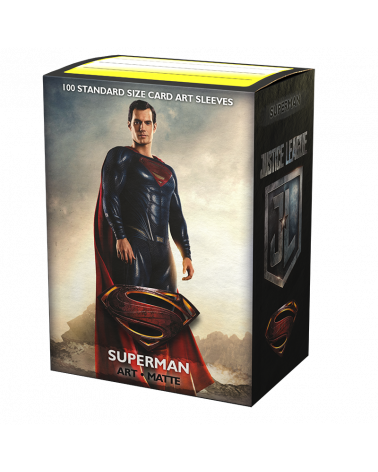 Dragon Shield - Sleeves - Box 100 - MATTE Art - Justice League Superman