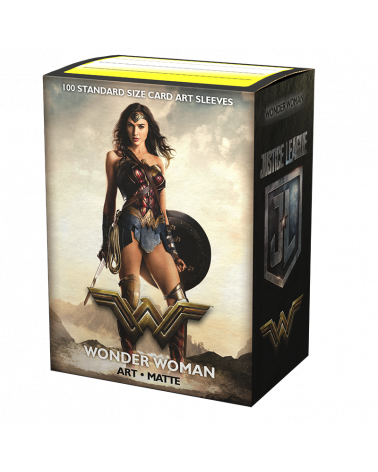 Dragon Shield - Sleeves - Box 100 - MATTE Art - Justice League Wonder Woman