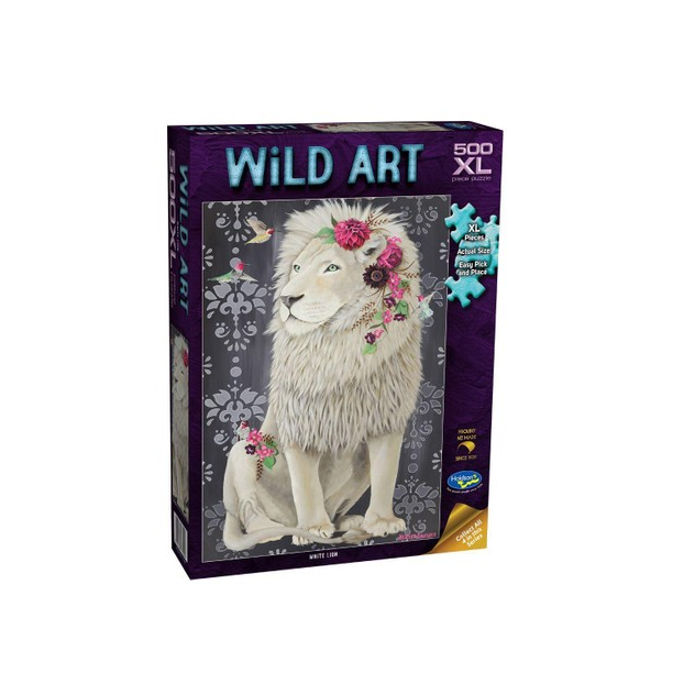 Wild Art White Lion 500 Piece XL Jigsaw