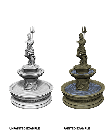 WizKids Deep Cuts Unpainted Miniatures: Fountain