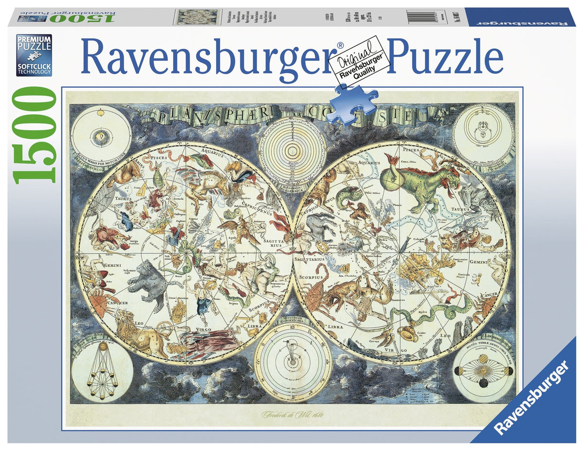 Ravensburger World Map Of Fantastic Beasts - 1500 Piece Jigsaw