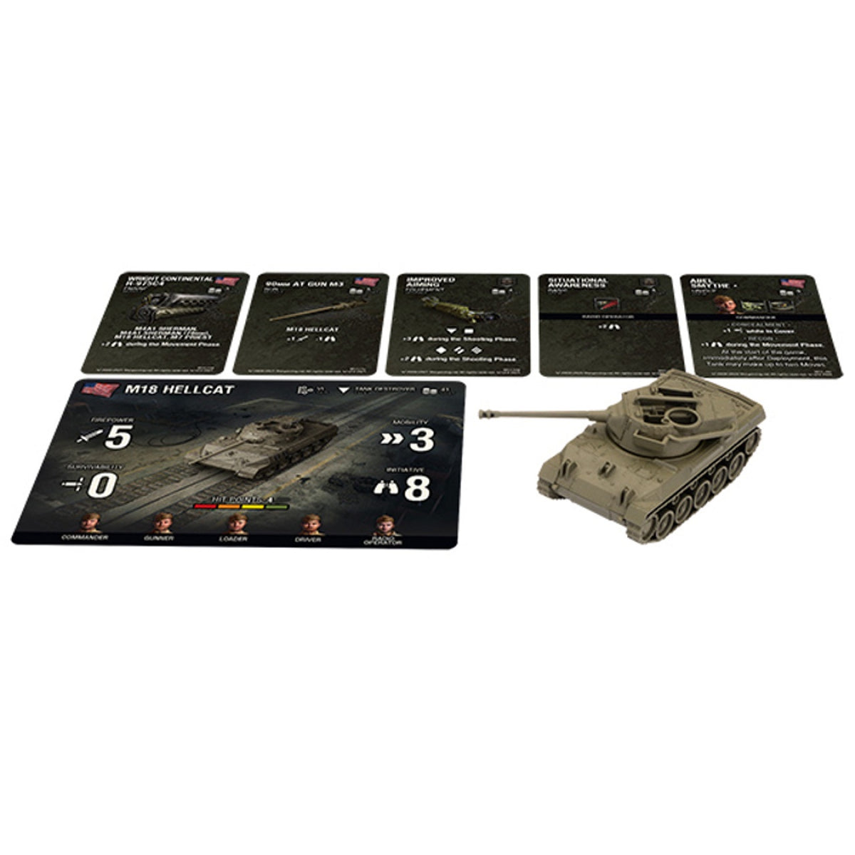 World of Tanks Miniatures Game Wave 9 American M18 Hellcat