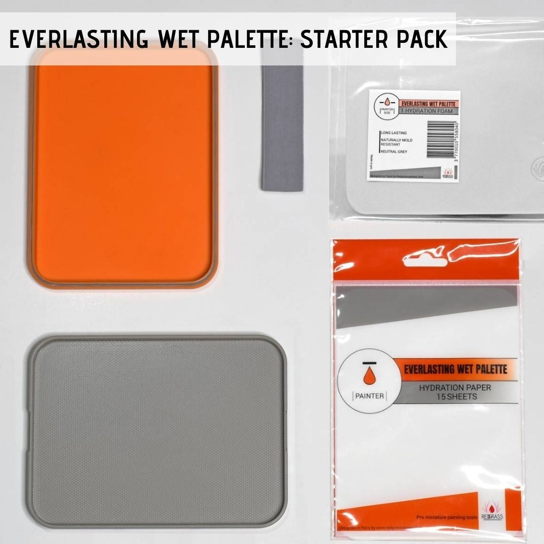 Redgrass Everlasting Wet Palette Starter Painter Orange