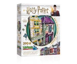 Wrebbit Harry Potter Madam Malkins / Florean Fortescues Ice Cream 290 Piece 3d Jigsaw
