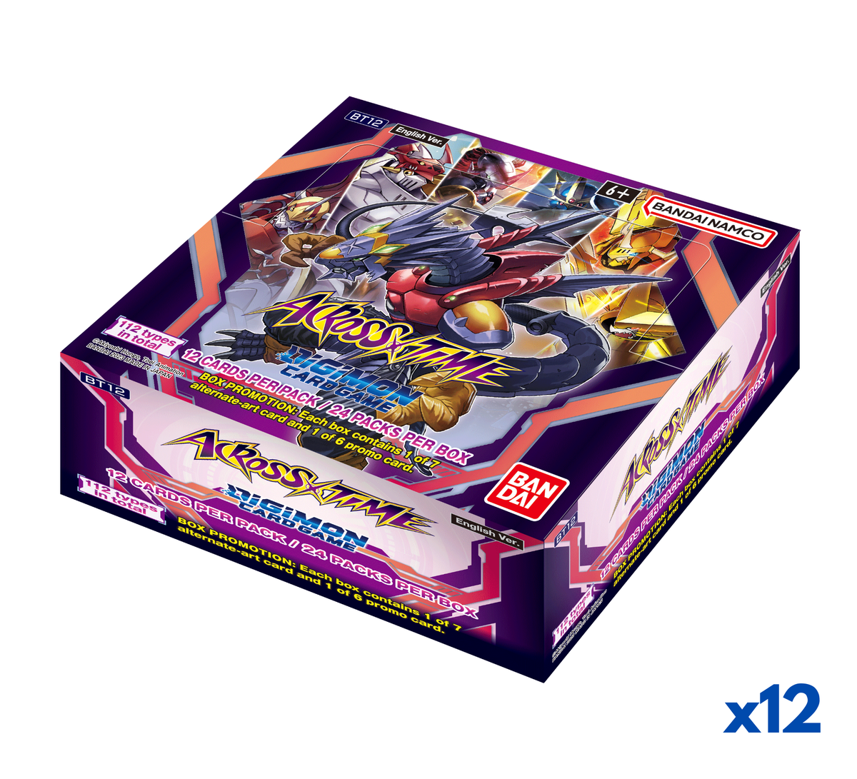 Digimon Card Game Across Time BT12 Booster Case