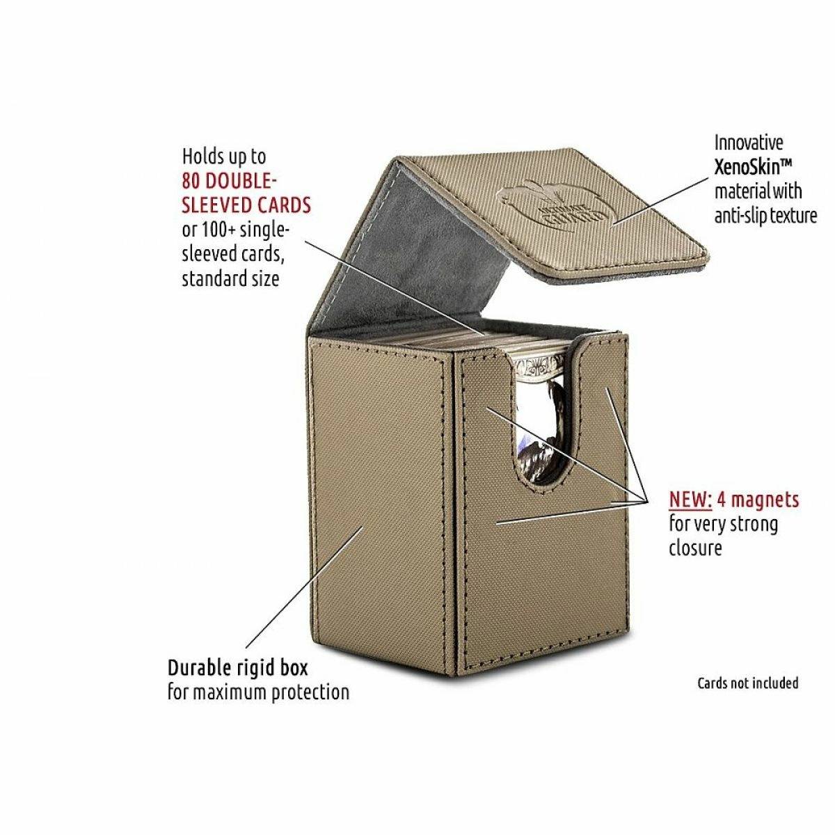 Ultimate Guard Flip Deck Case 80+ Standard Size Xenoskin Sand