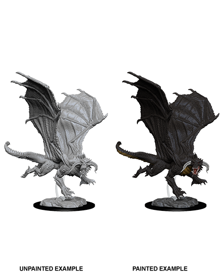 Dungeons &amp; Dragons - Nolzurs Marvelous Unpainted Miniatures Young Black Dragon